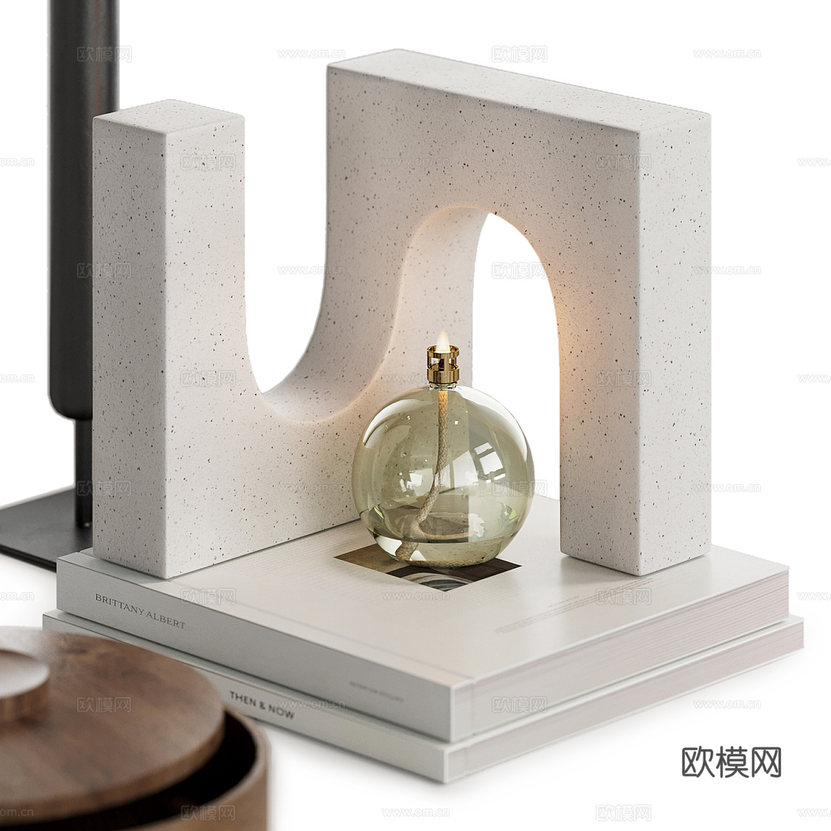 现代意式极简饰品摆件组合3d模型