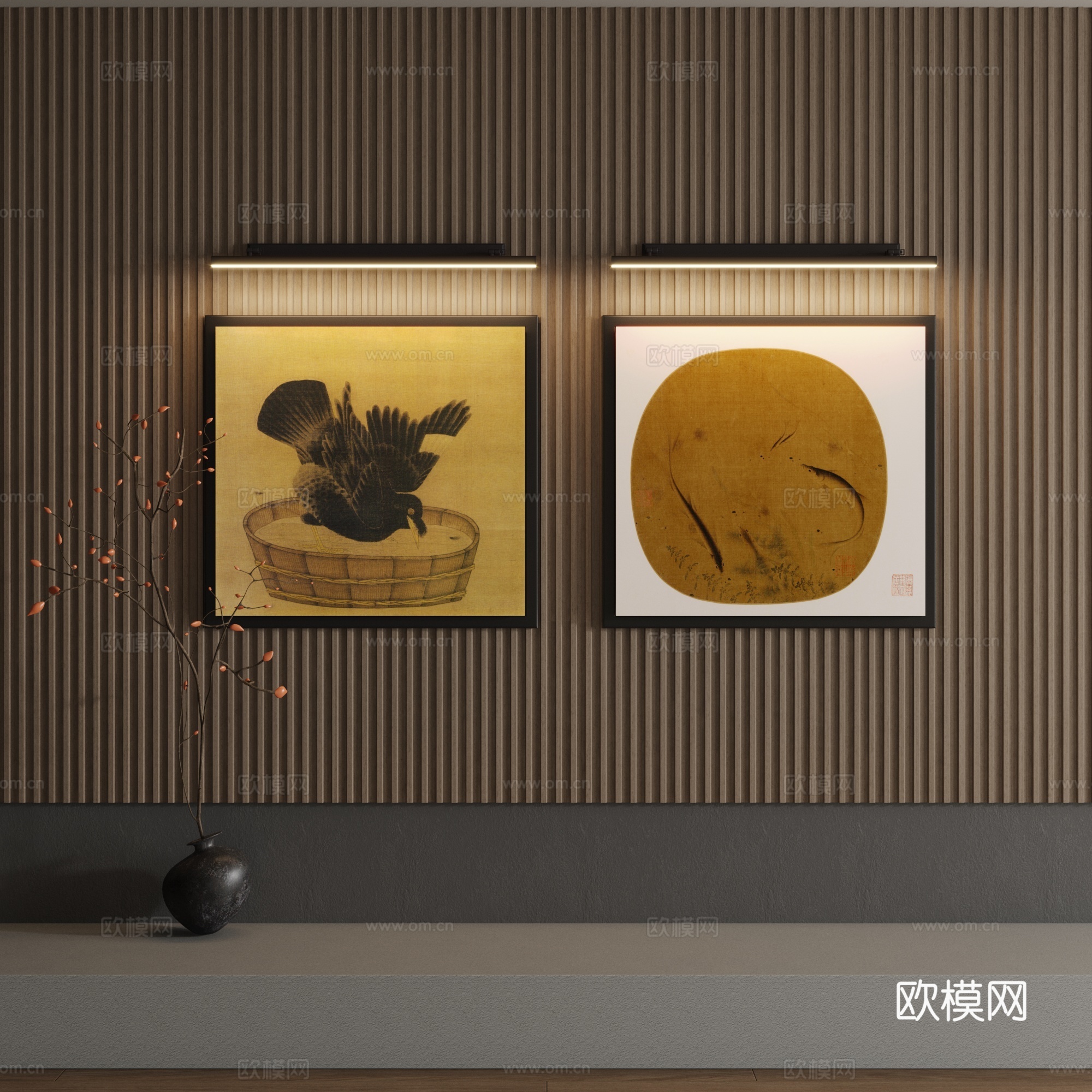 宋氏装饰画su模型