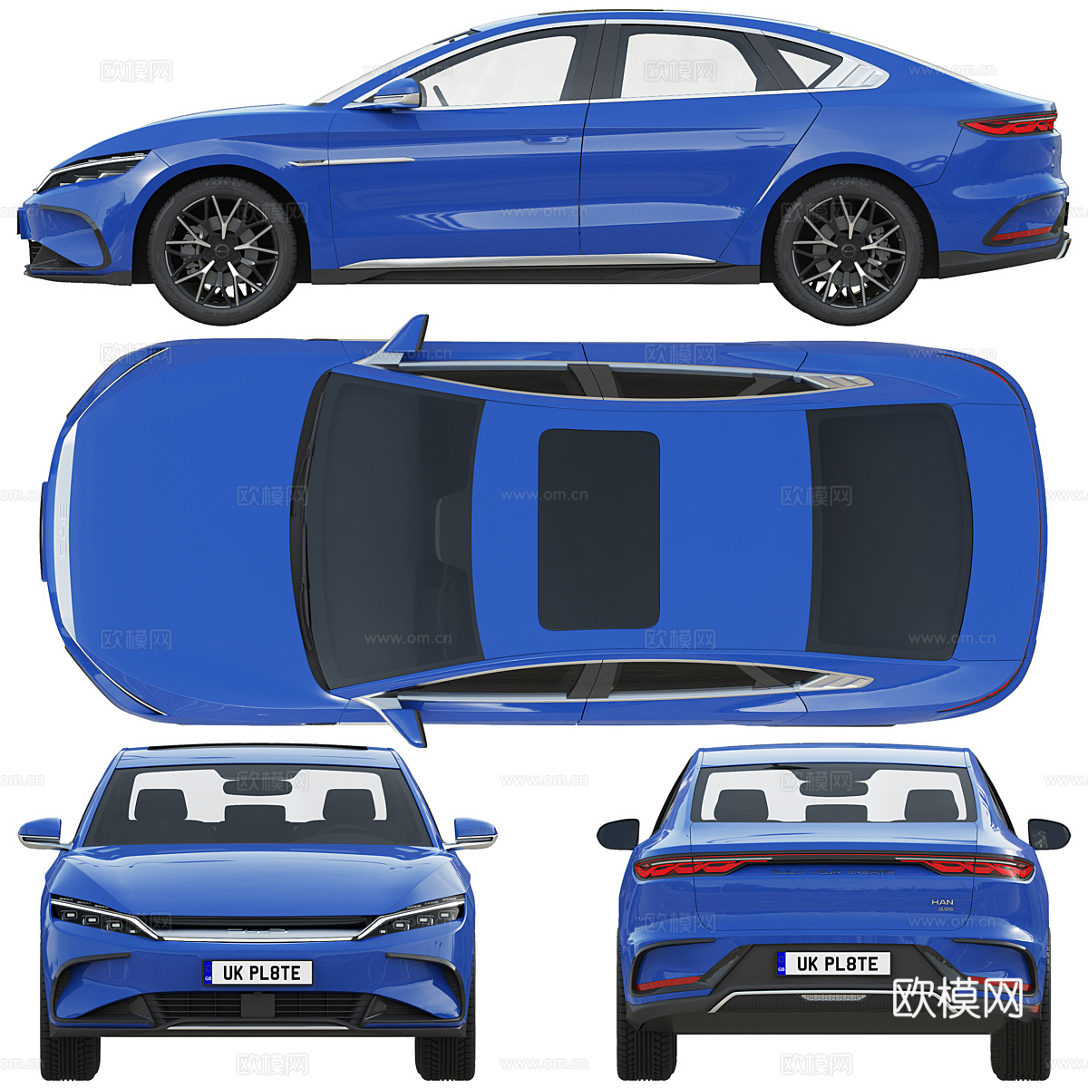 比亚迪 汉 2025款轿车3d模型
