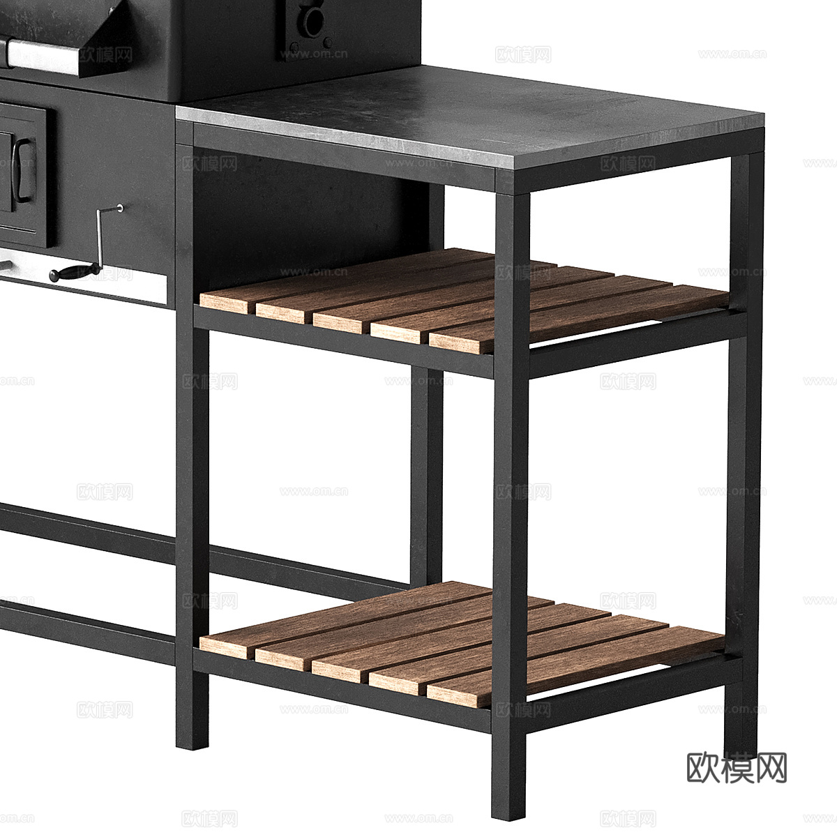 现代意式烧烤架 烤盘3d模型