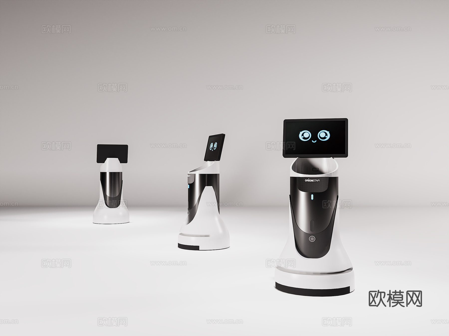 现代机器人  智能机器人  人工智能机器人3d模型