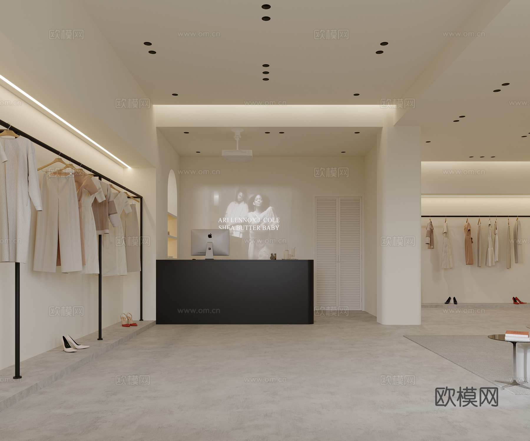 现代服装店3d模型