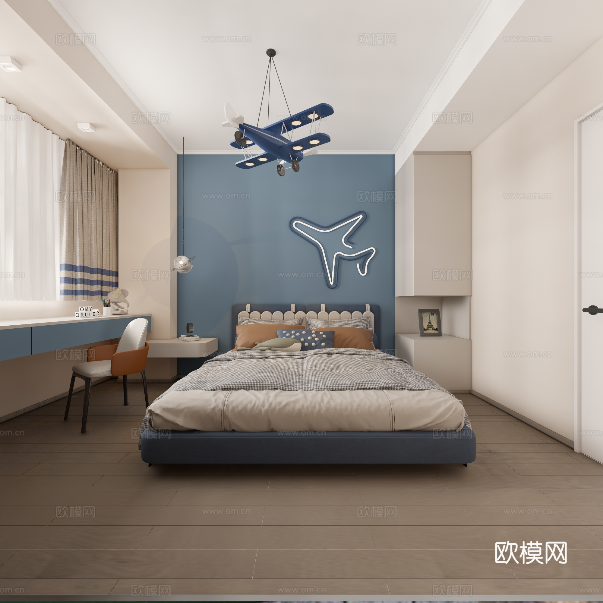 房间/卧室/小孩房su模型