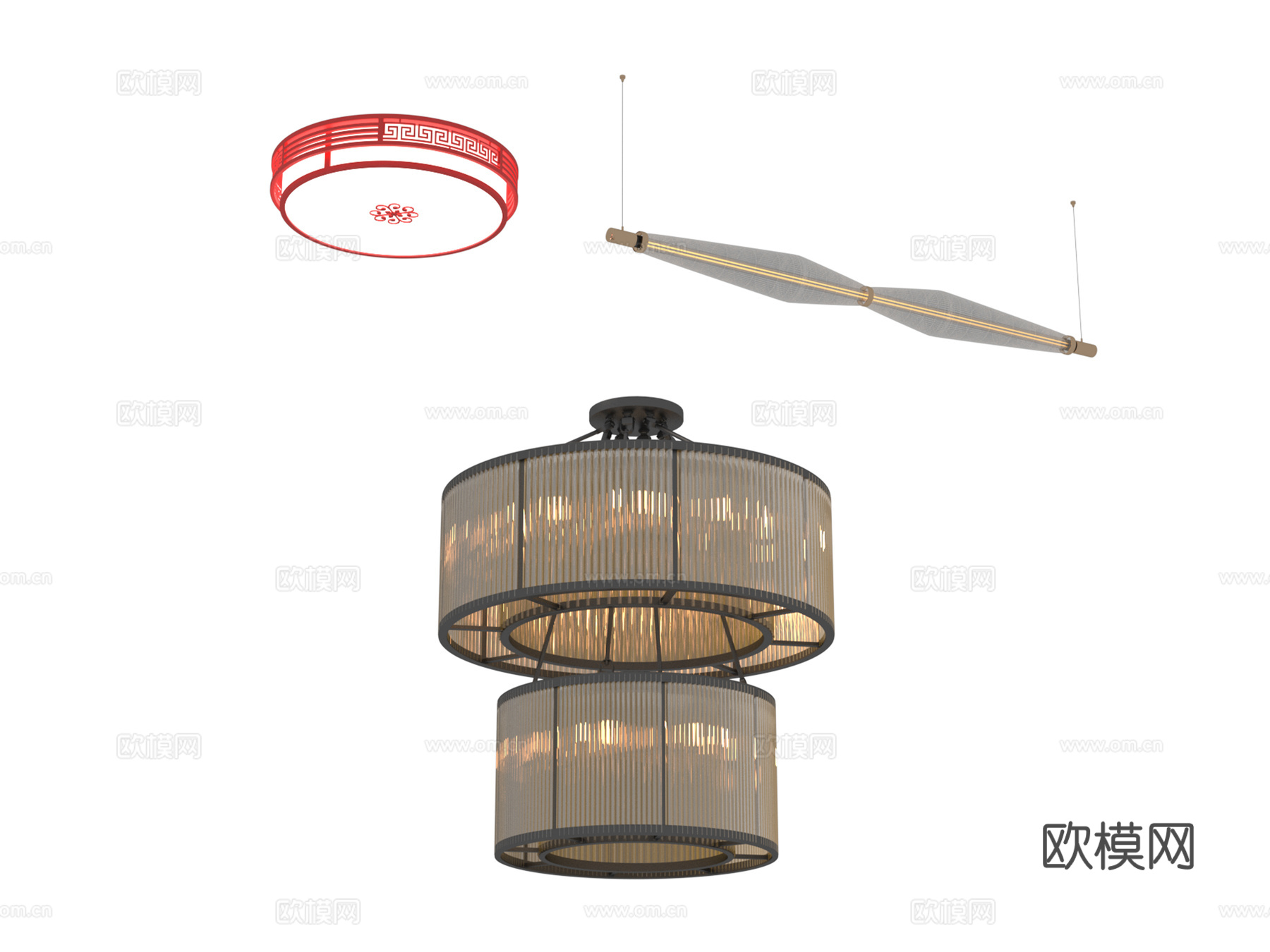 灯具 吊灯su模型
