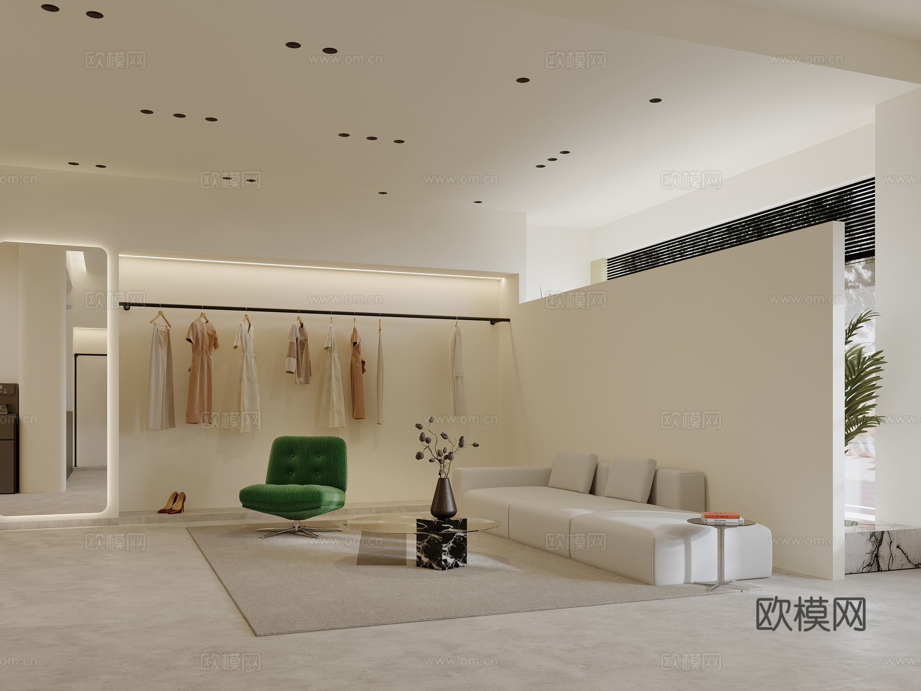 现代服装店3d模型