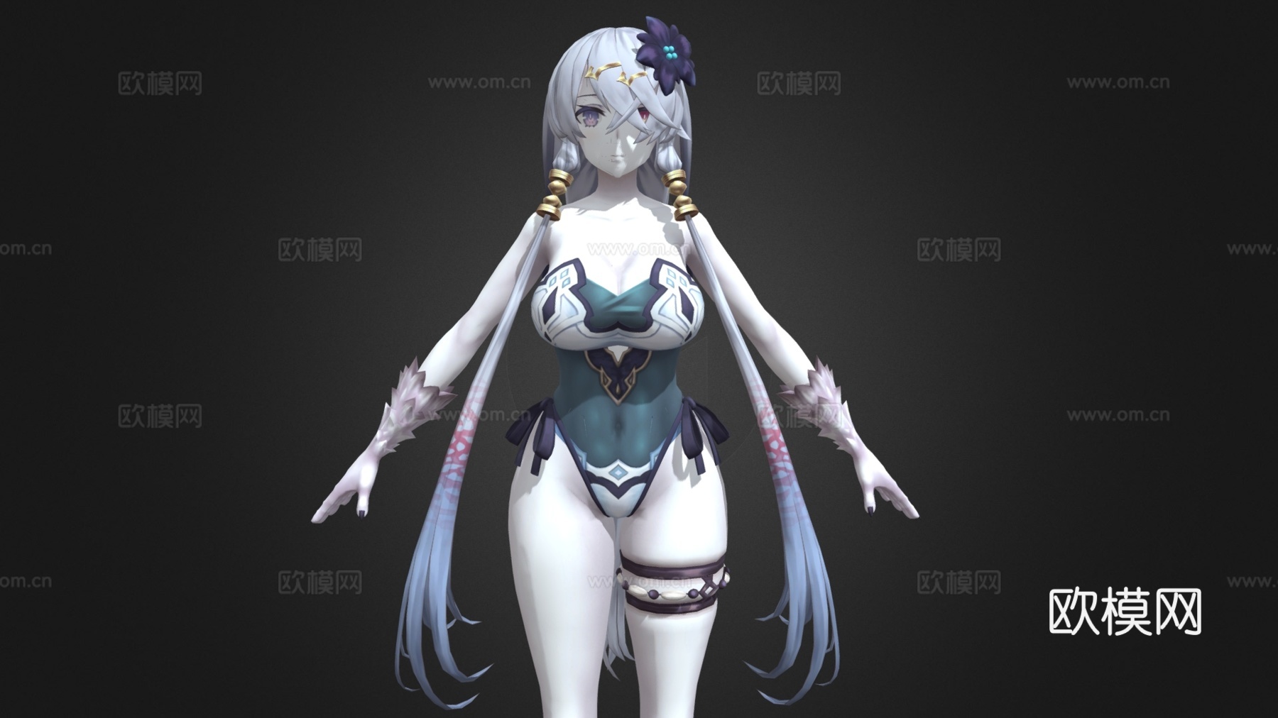 虚拟人物 二次元美少女 动漫美女3d模型