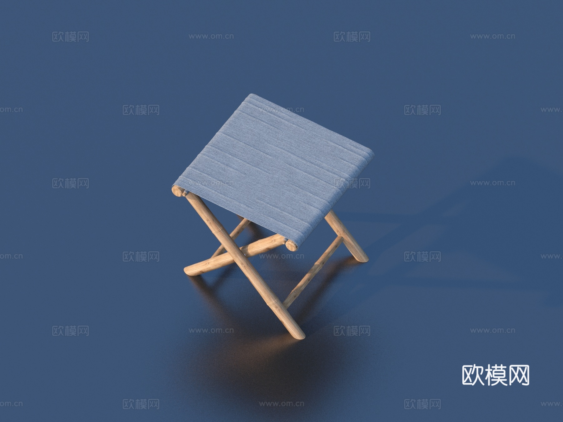 马扎凳 凳子 可折叠实木凳3d模型