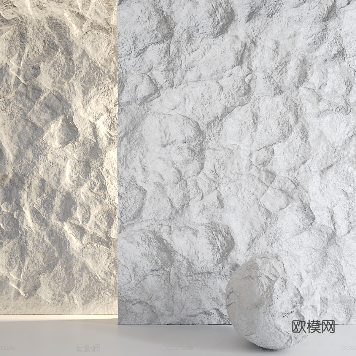 新中式侘寂艺术漆 肌理漆3d模型