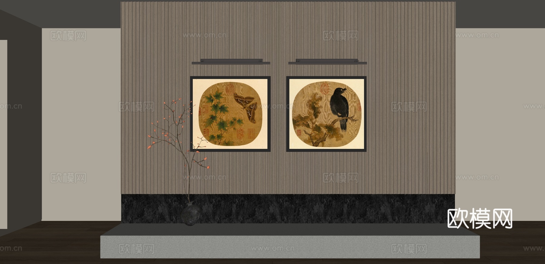 宋氏装饰画su模型