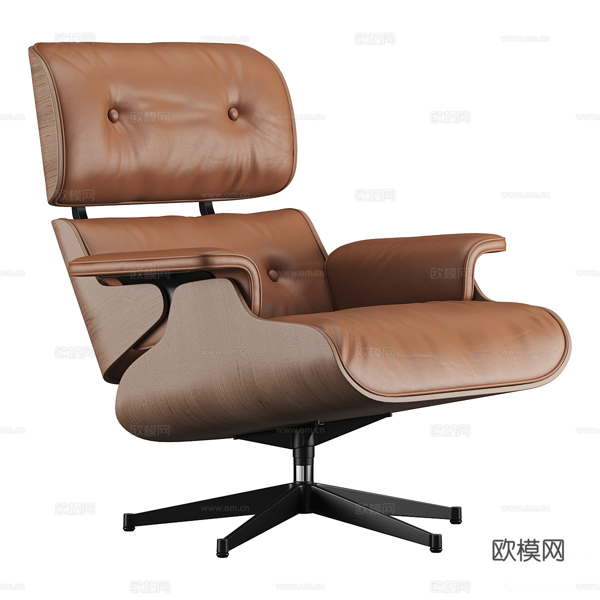 现代意式 Eames 休闲椅3d模型