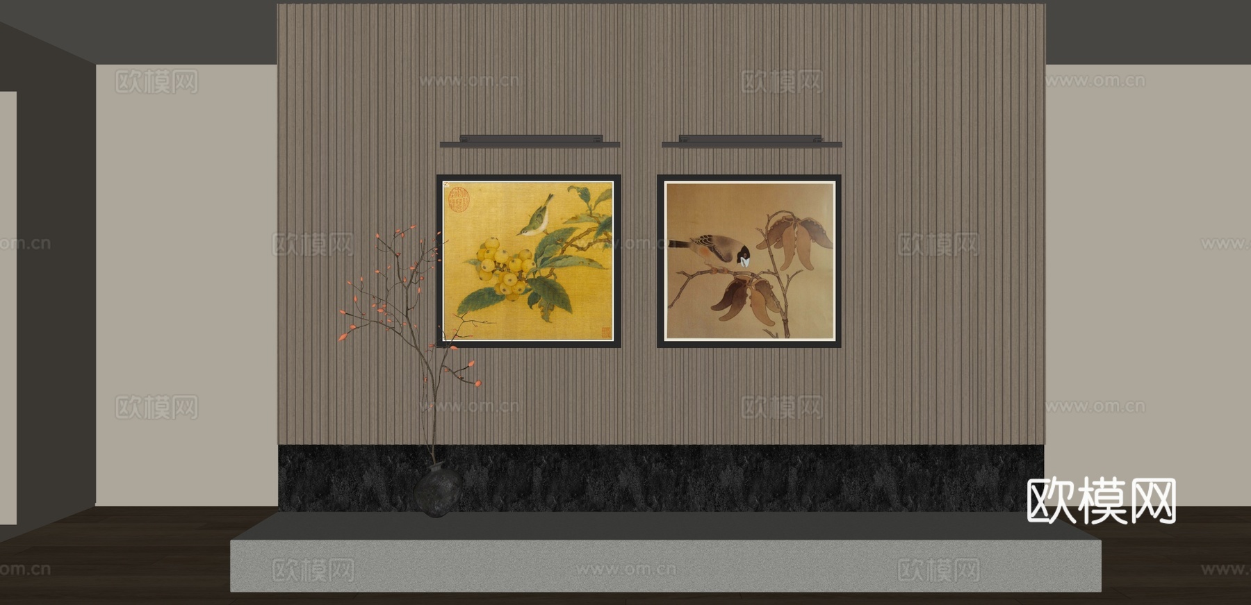 宋氏装饰画su模型