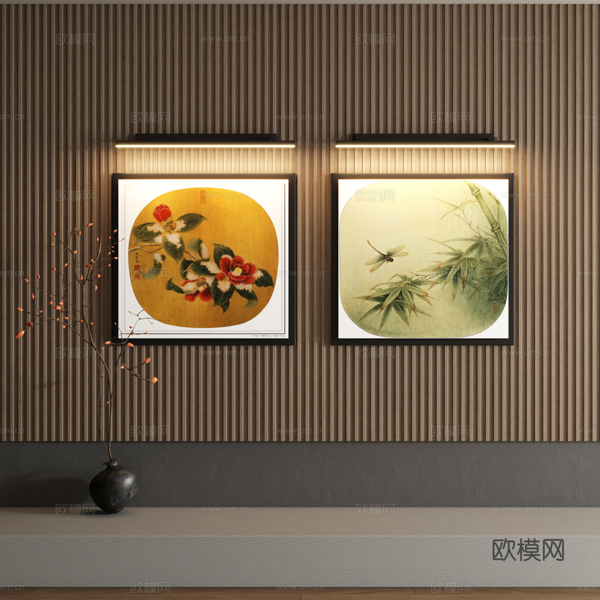 宋氏装饰画su模型