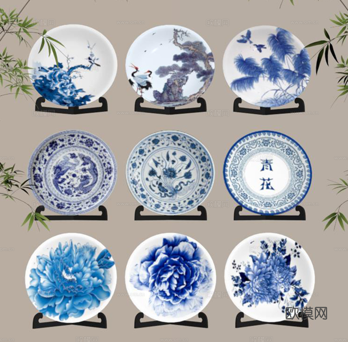 瓷器装饰su模型