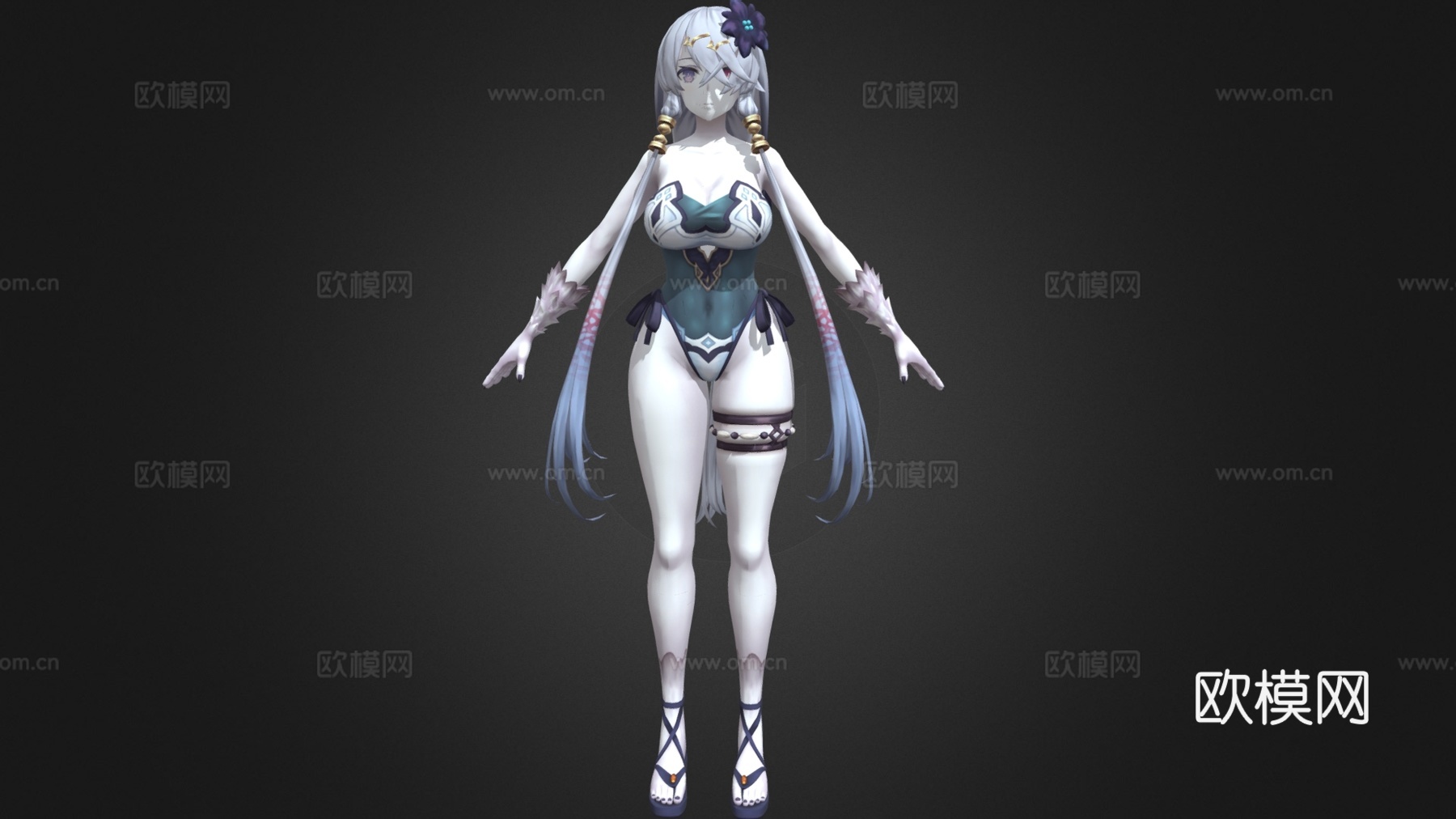 虚拟人物 二次元美少女 动漫美女3d模型