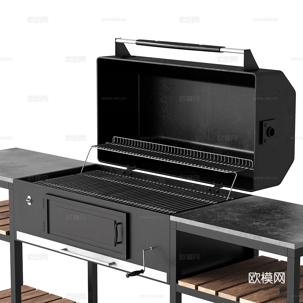 现代意式烧烤架 烤盘3d模型