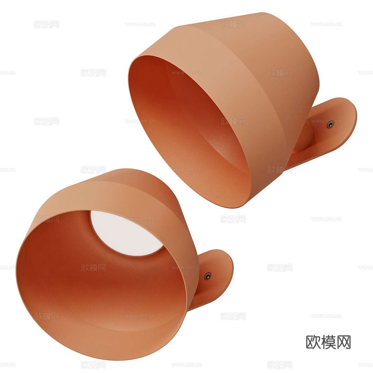 现代奶油风装饰壁灯 阅读灯3d模型