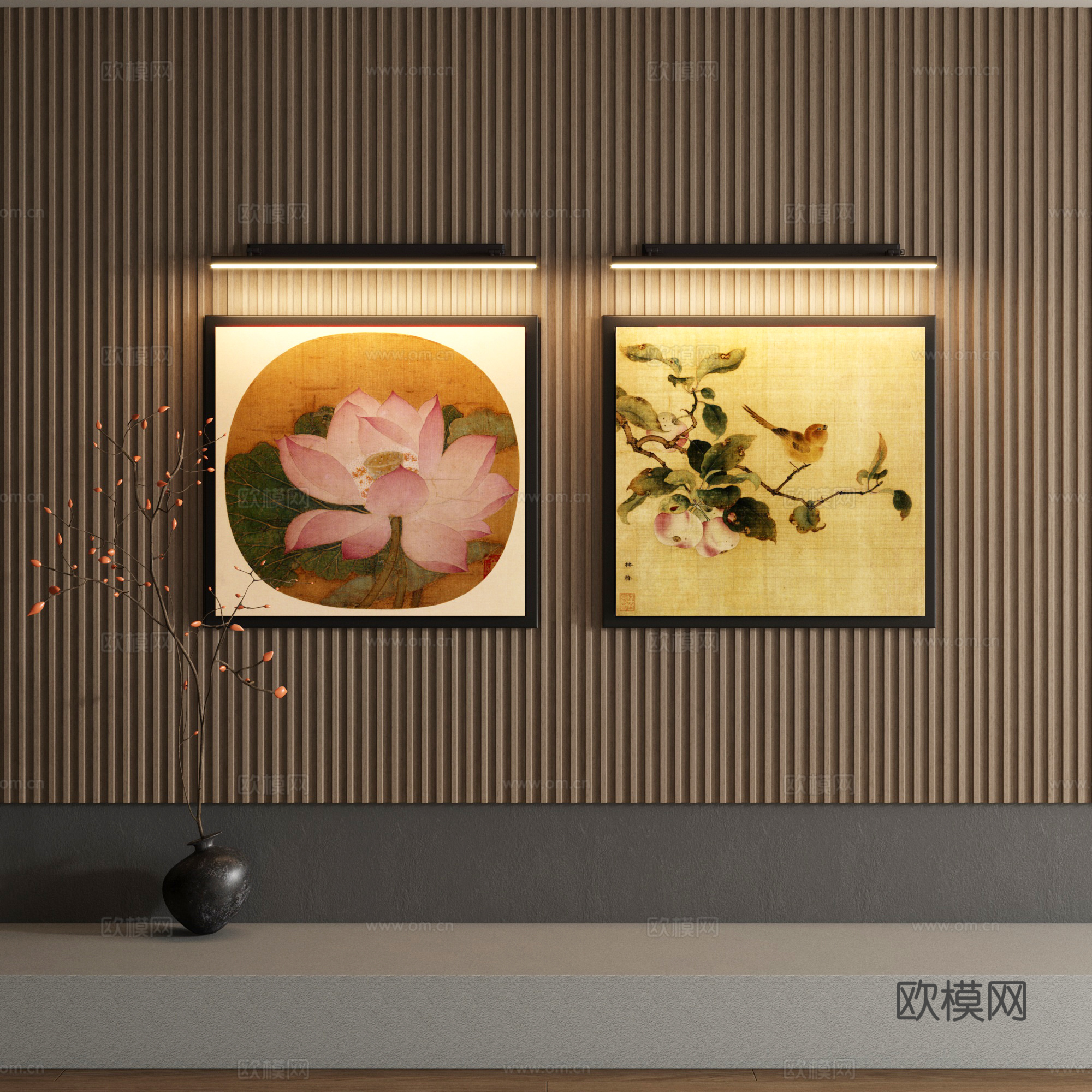 宋氏装饰画su模型