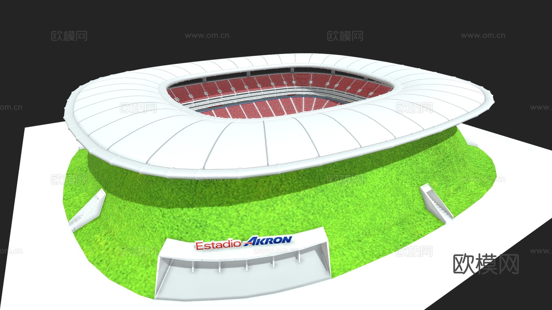 现代体育建筑 露天体育场 体育场馆 足球场 体育中心3d模型