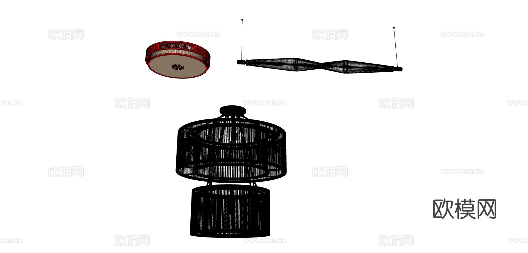灯具 吊灯su模型