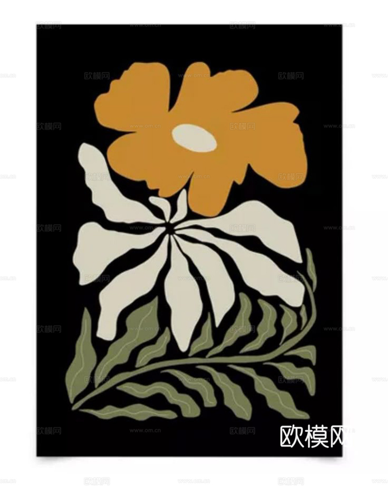 中古风挂画 简约挂画 艺术挂画 彩色挂画