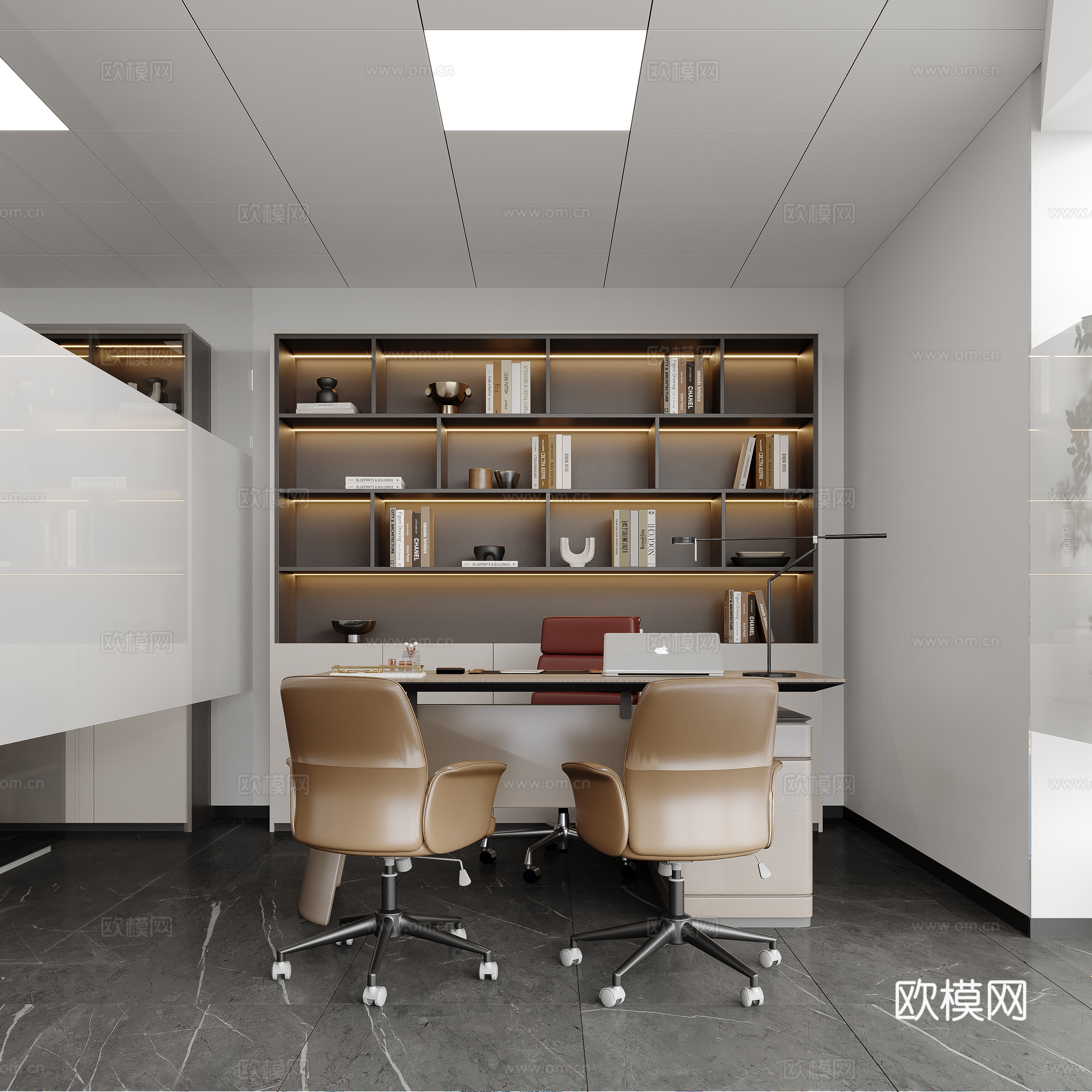 现代办公室经理室3d模型