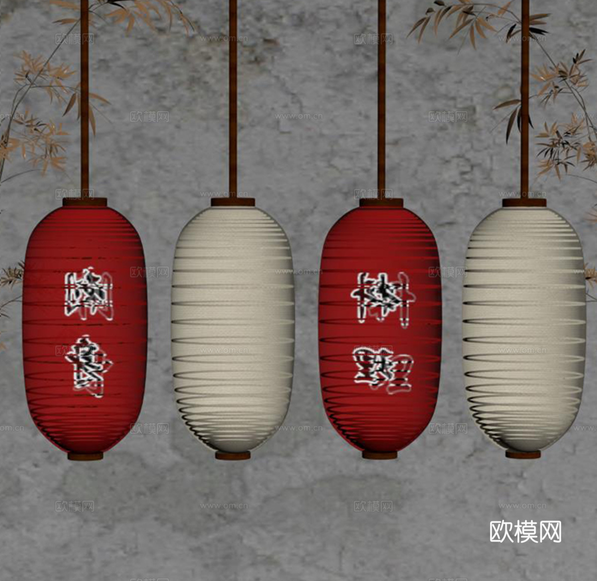 灯笼su模型