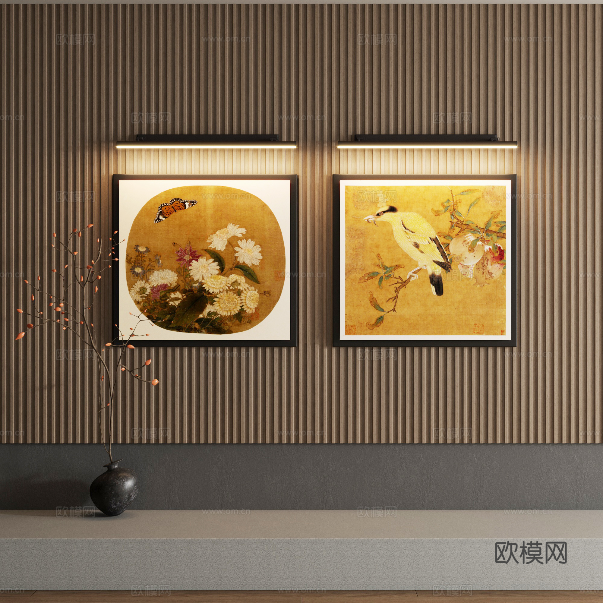宋氏装饰画su模型