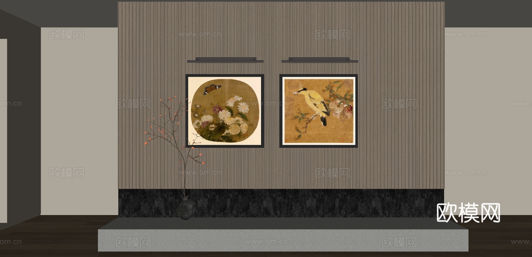 宋氏装饰画su模型