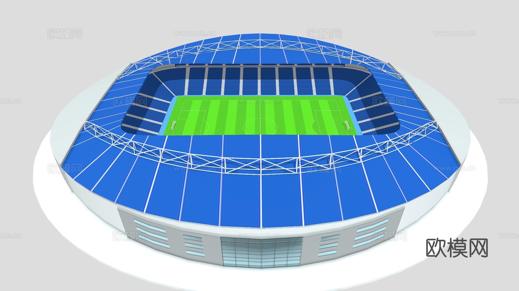 现代体育建筑 露天体育场 封闭体育馆 体育中心 足球场 体育3d模型
