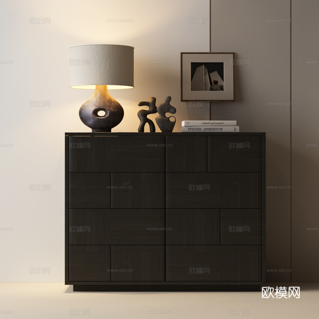 现代斗柜 意式斗柜 现代意式玄关柜 现代边柜 意式斗柜 装饰3d模型