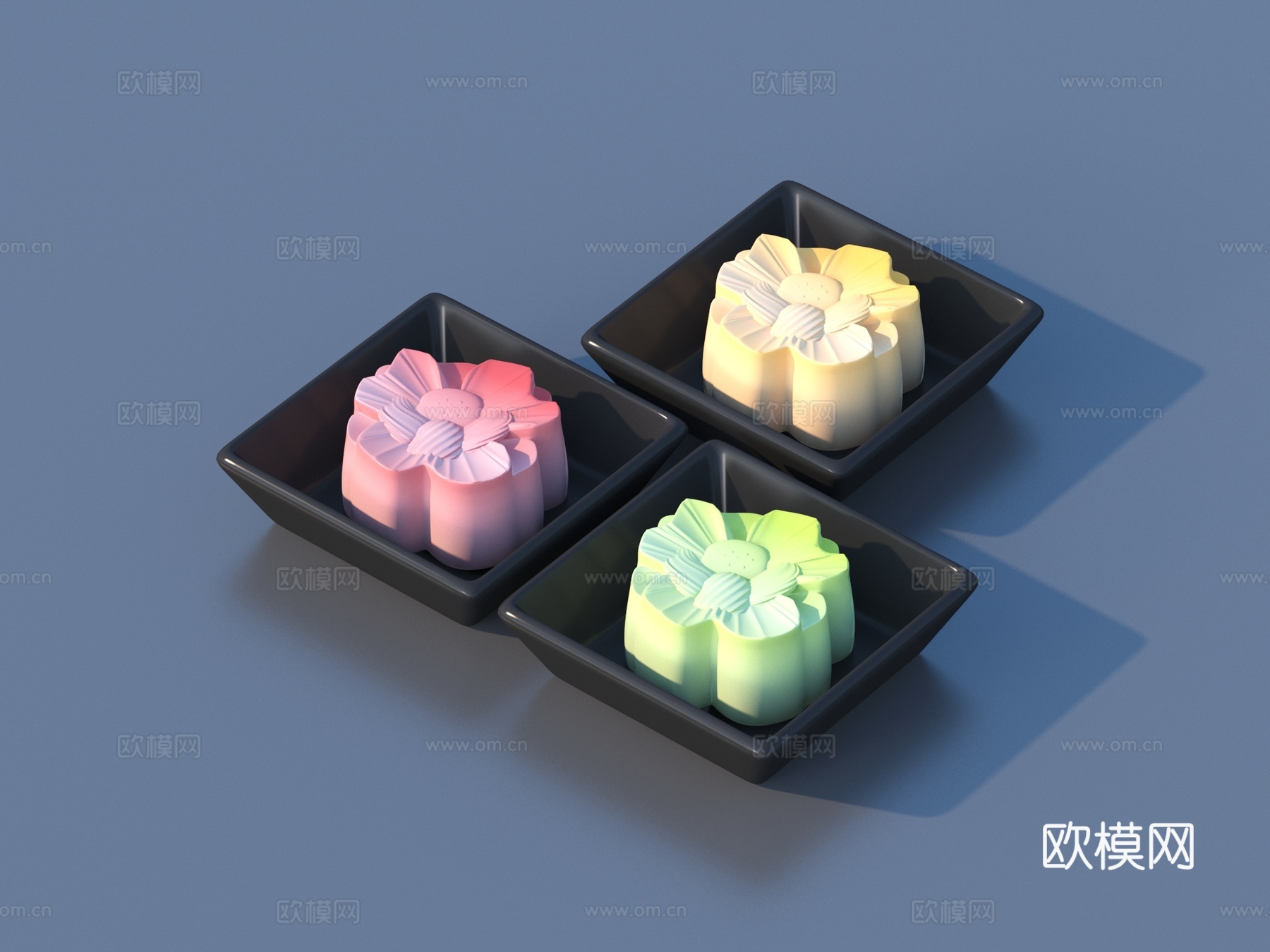 点心 糕点 面包 蛋糕 美食 食物3d模型
