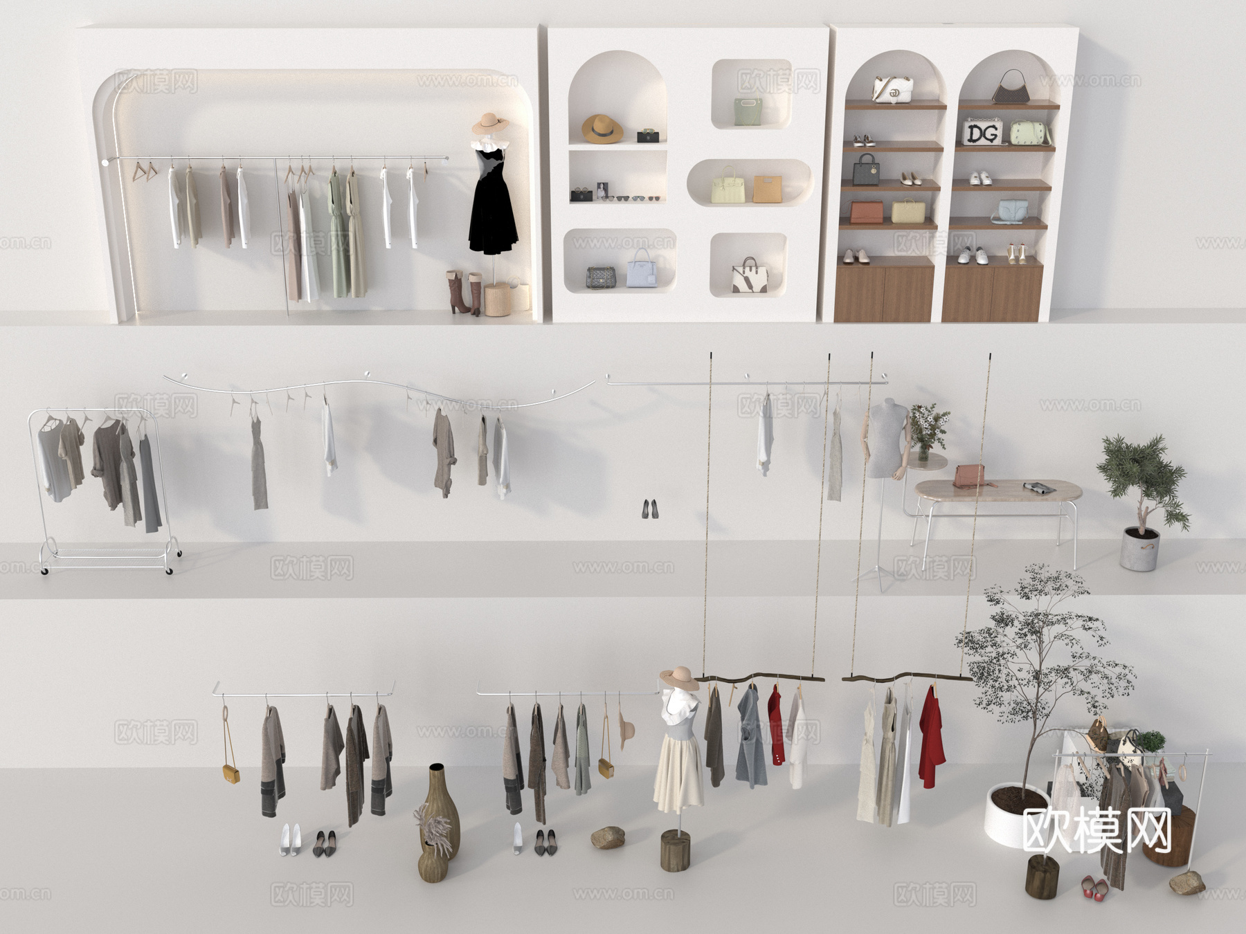 女装店素材3d模型