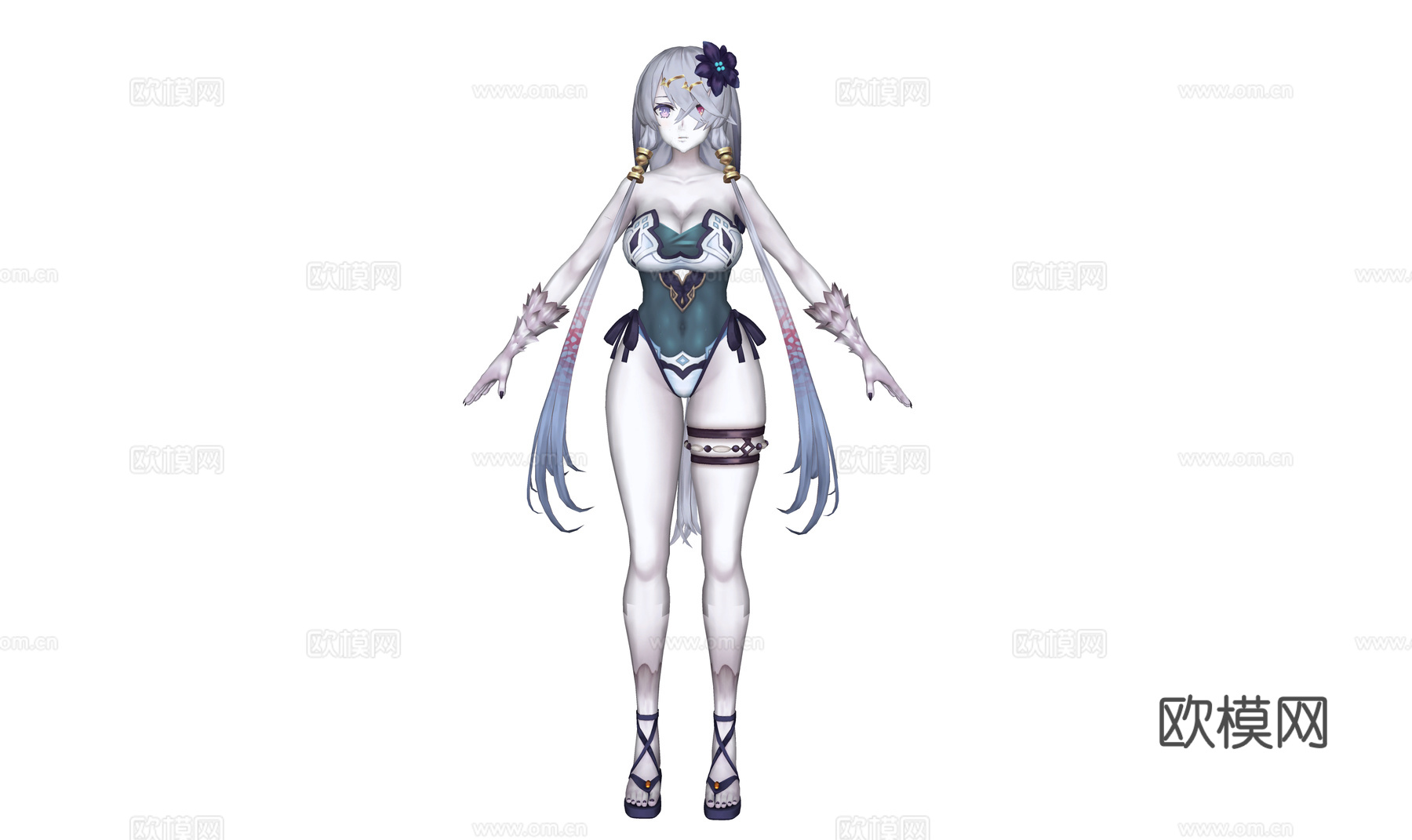 虚拟人物 二次元美少女 动漫美女3d模型
