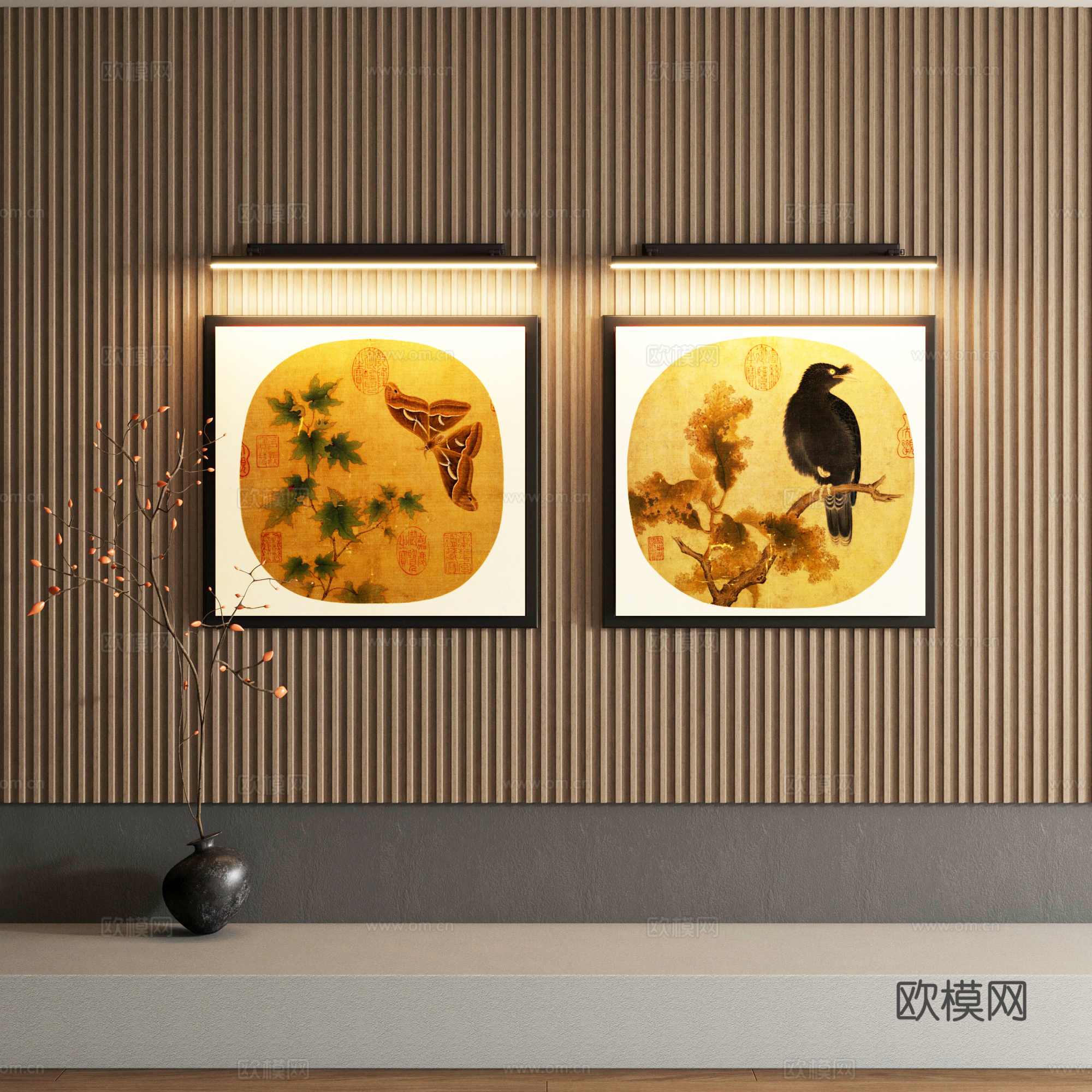 宋氏装饰画su模型
