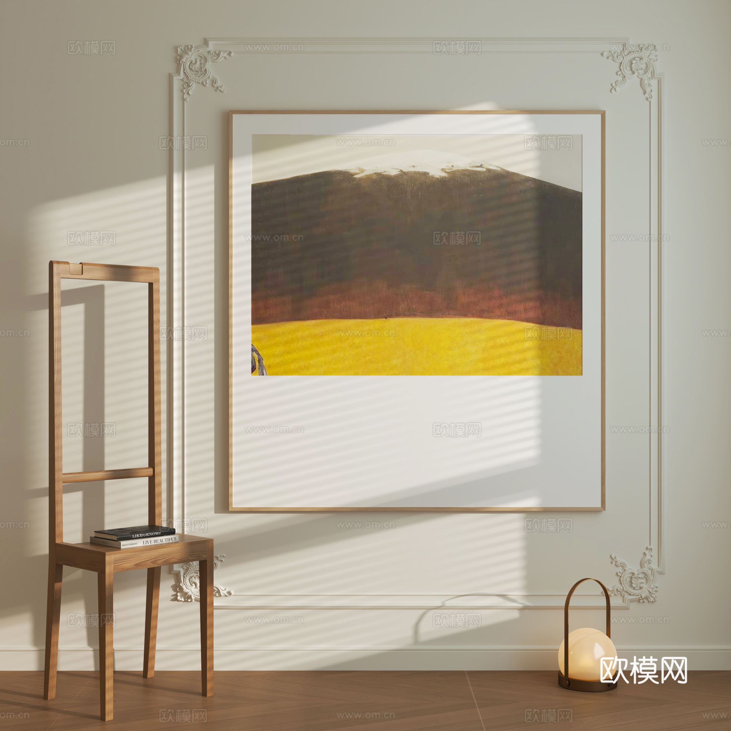 现代油画3d模型