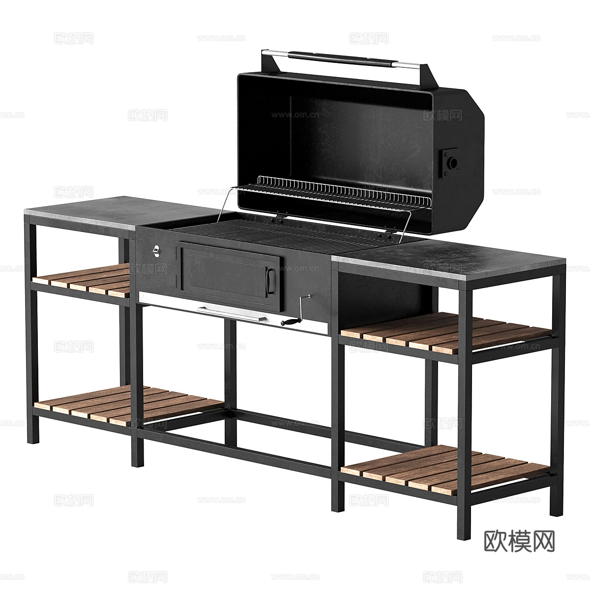 现代意式烧烤架 烤盘3d模型