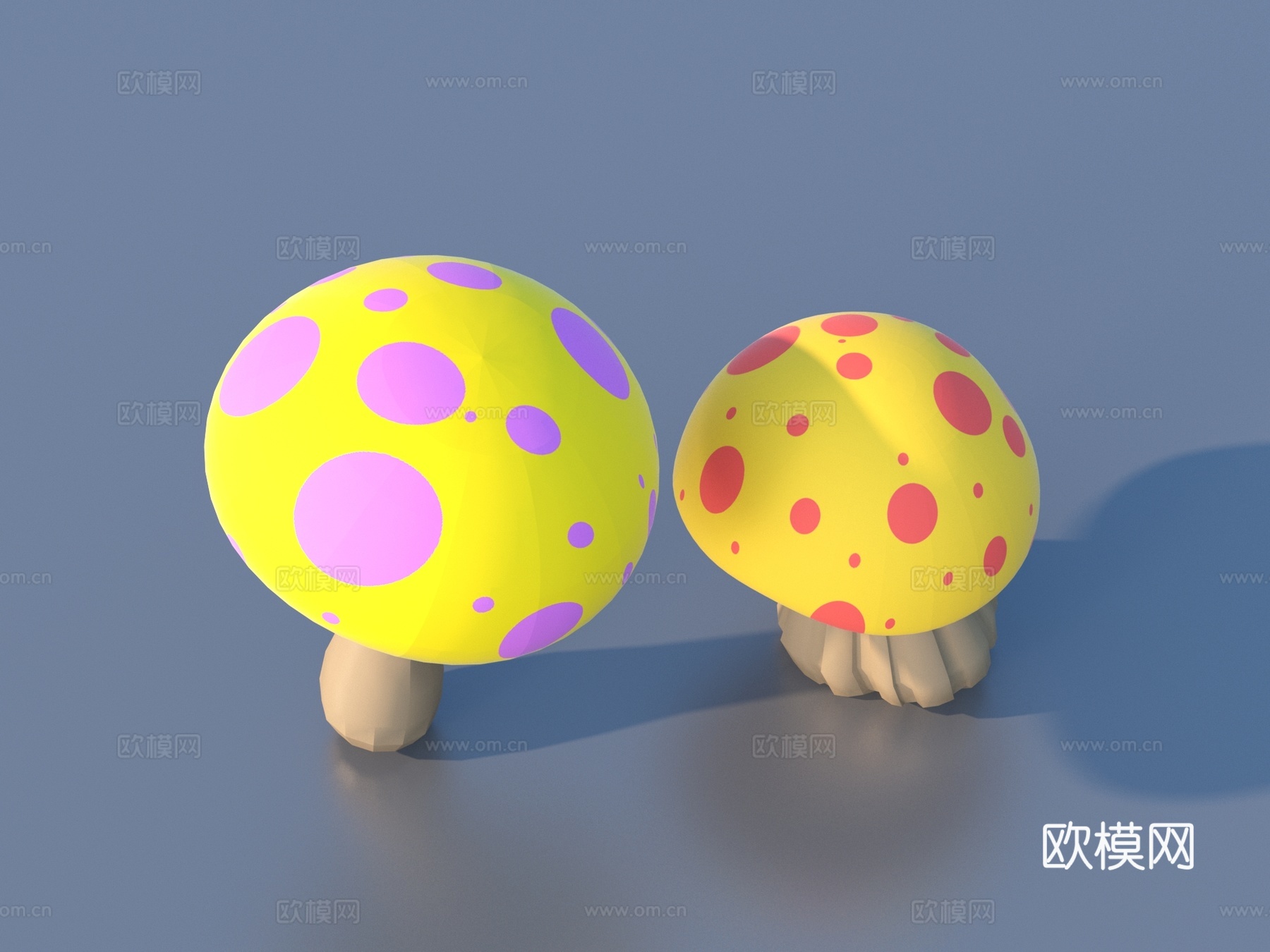 卡通蘑菇 蘑菇3d模型