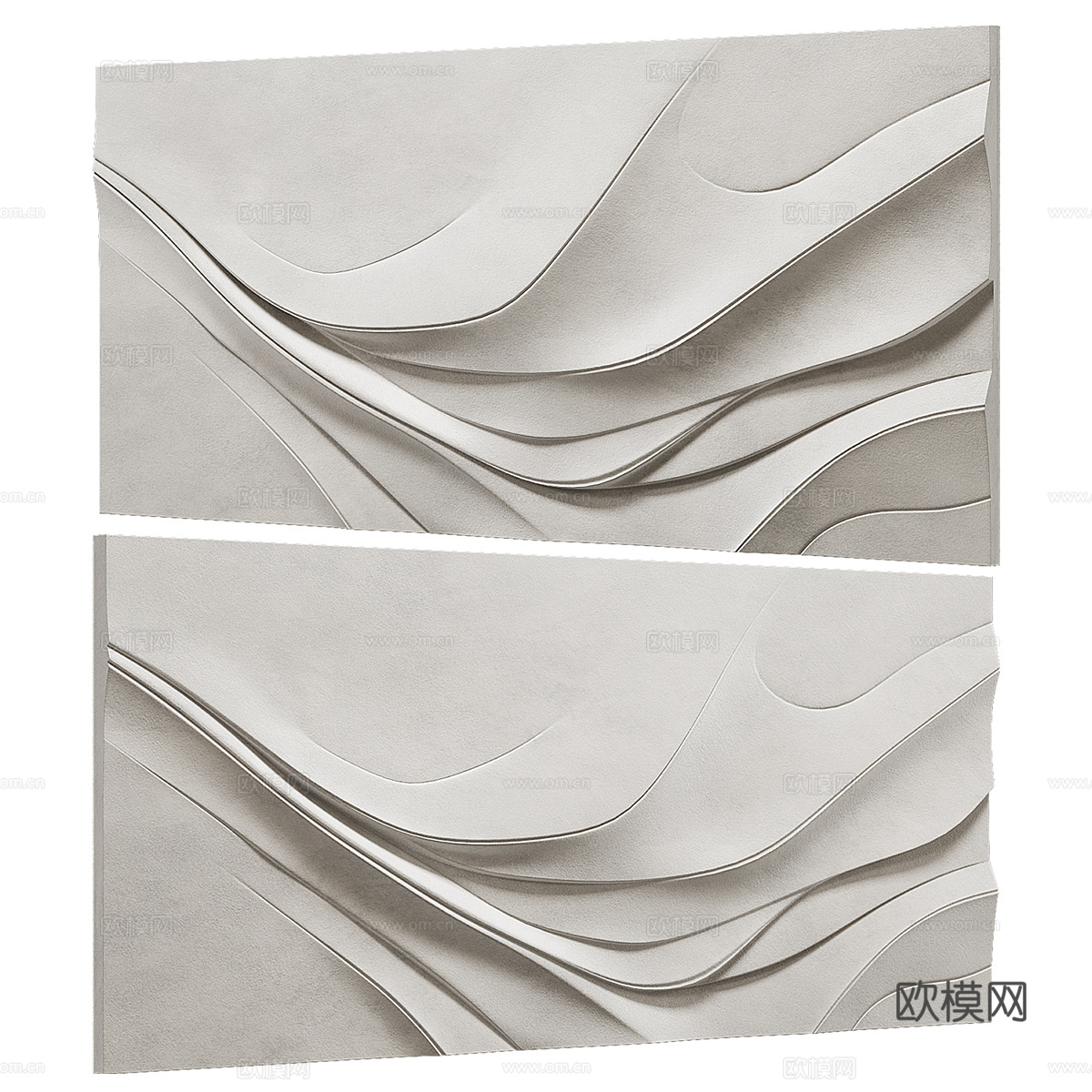 现代意式极简墙饰挂件3d模型