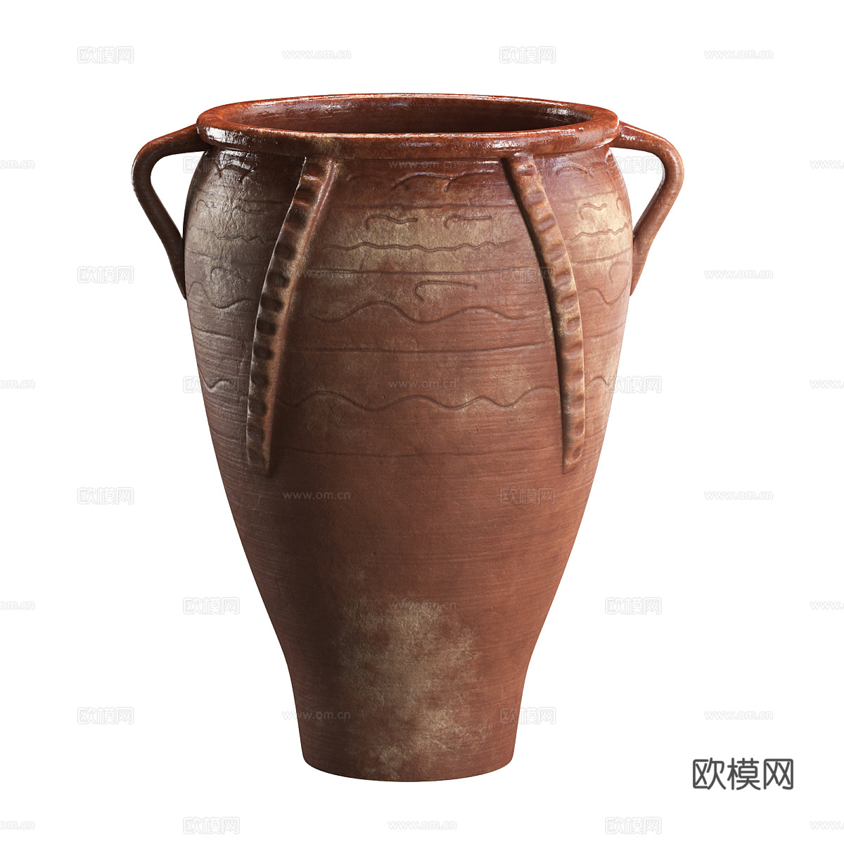 新中式侘寂陶罐 花瓶3d模型