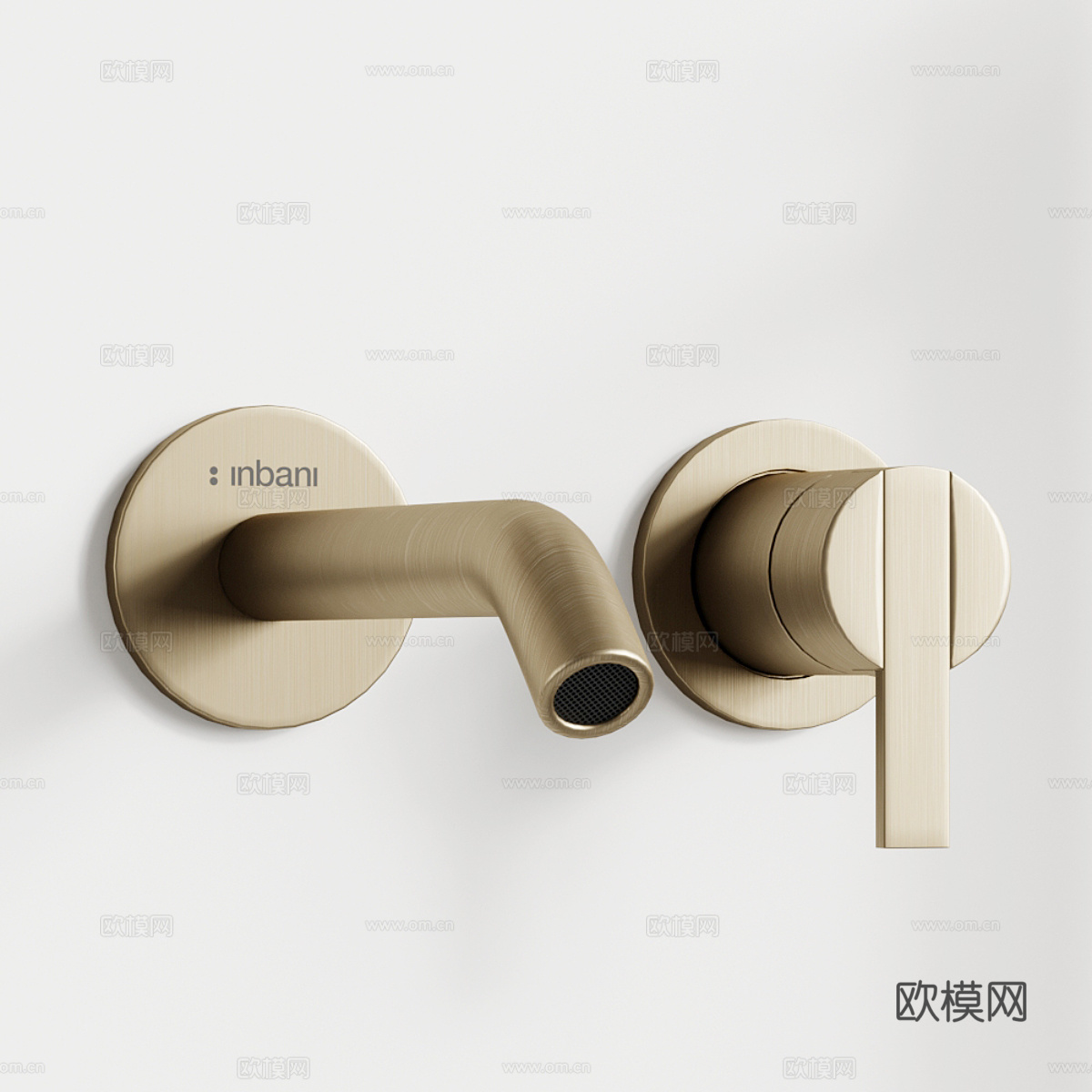 现代意式轻奢淋浴花洒 水龙头3d模型