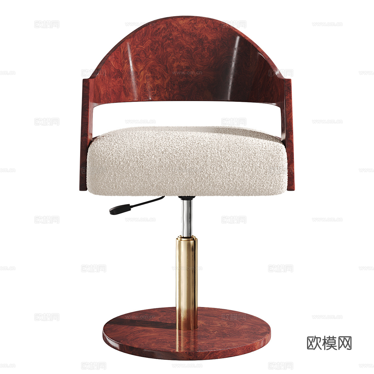 现代意式轻奢吧台椅3d模型