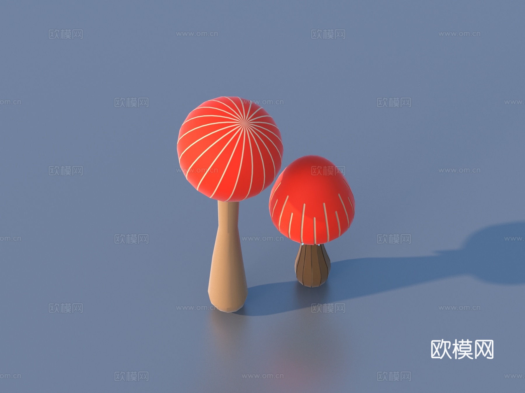 卡通蘑菇 蘑菇3d模型