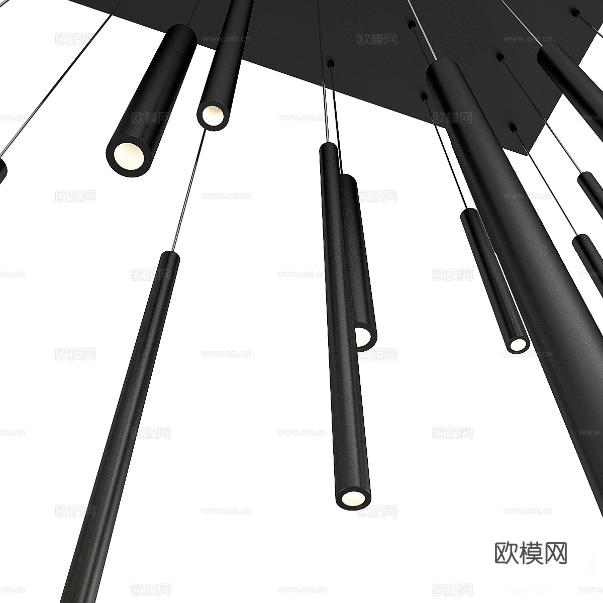 现代极简装饰吊灯3d模型