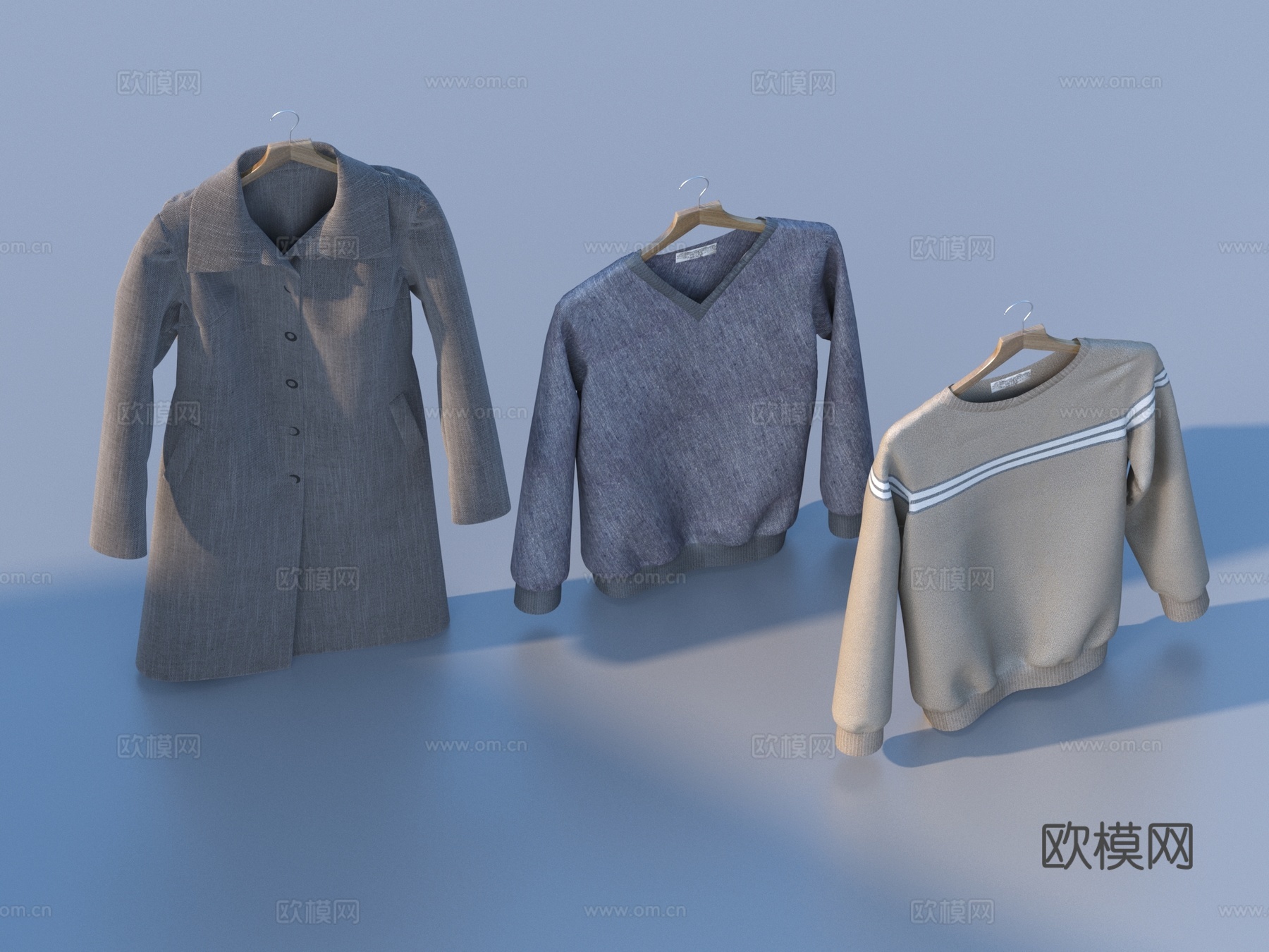衣服 服装 衣架su模型