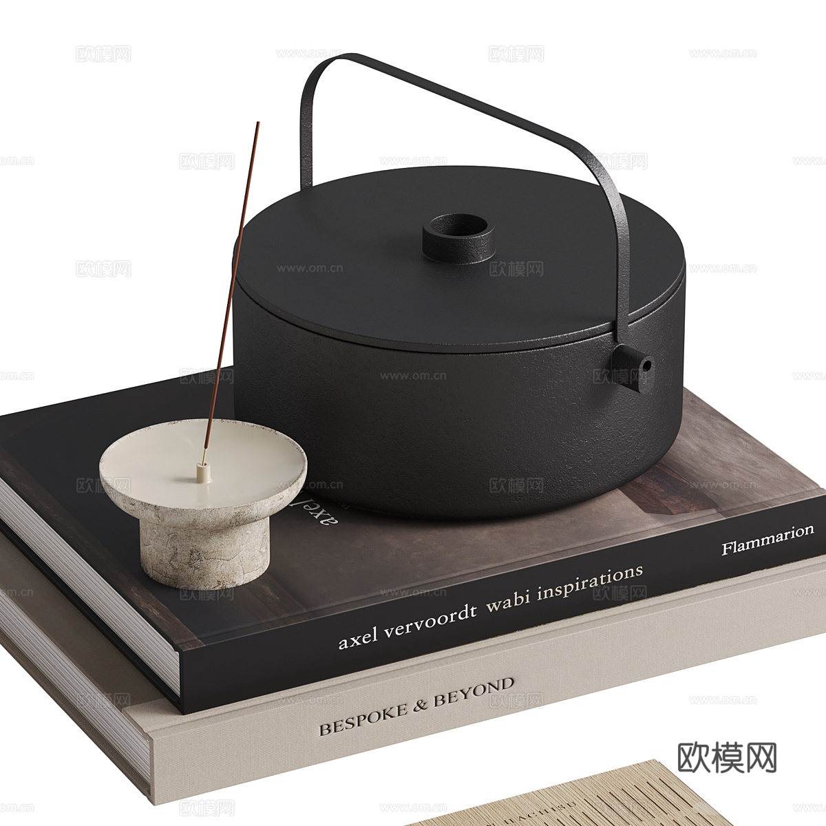 新中式轻奢饰品摆件 茶具3d模型