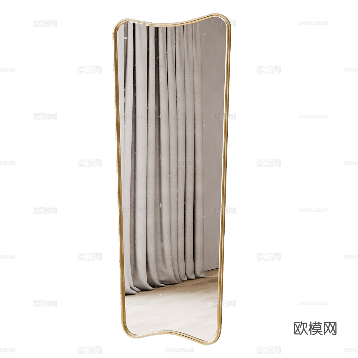 现代轻奢装饰镜子3d模型