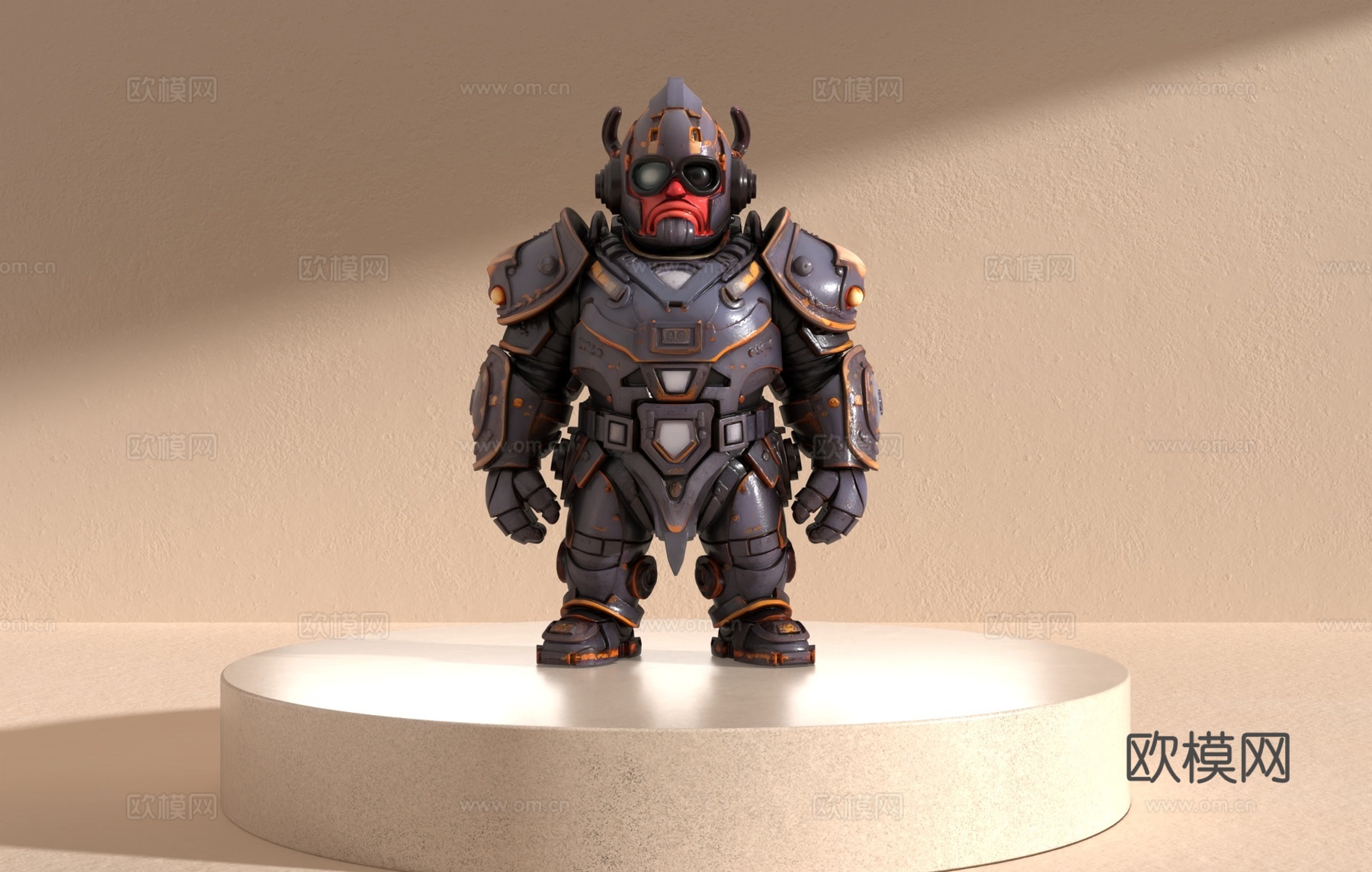 铠甲人物3d模型