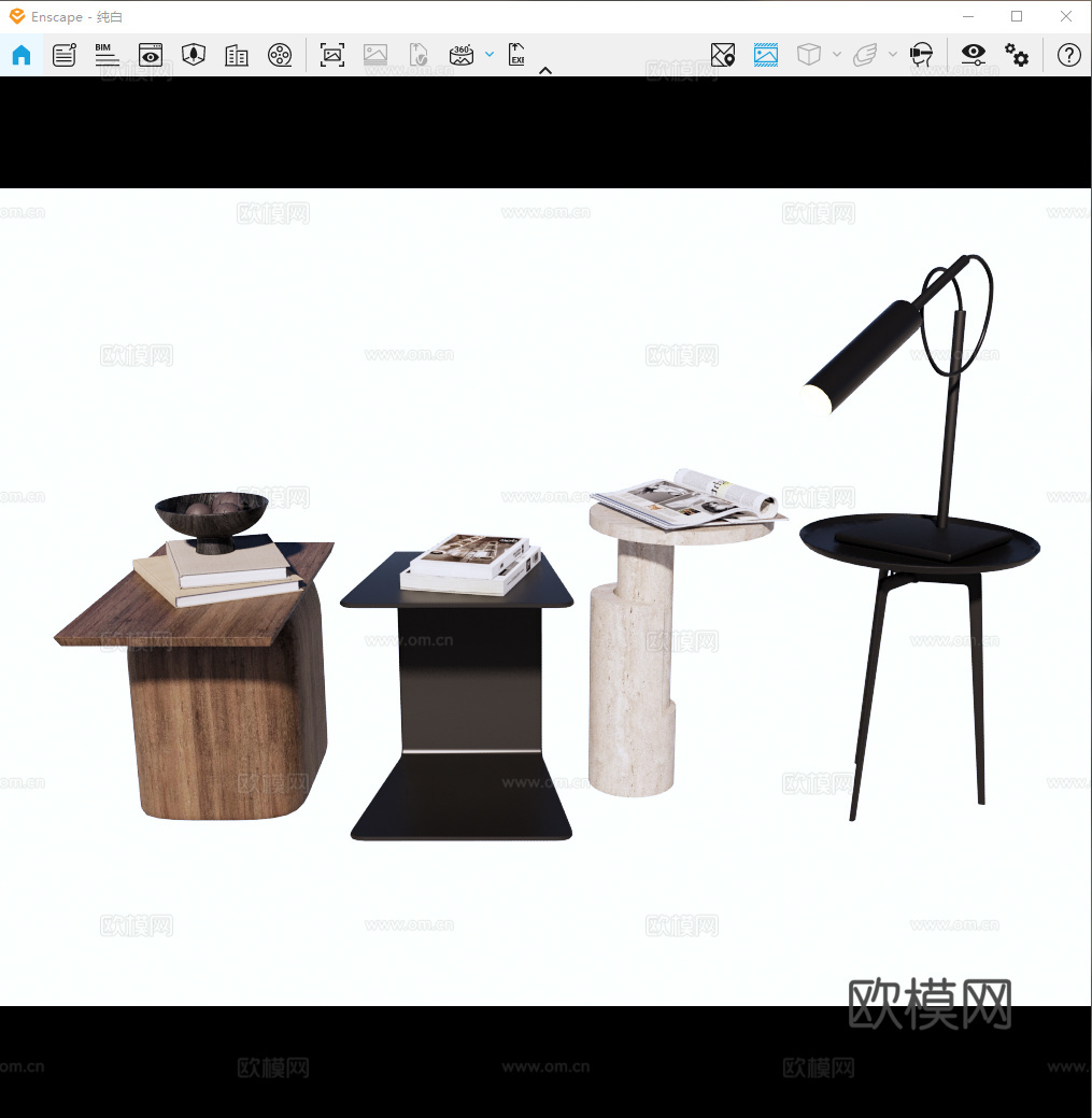 边几 角几 石材边几 木边几 圆形边几 金属边几su模型