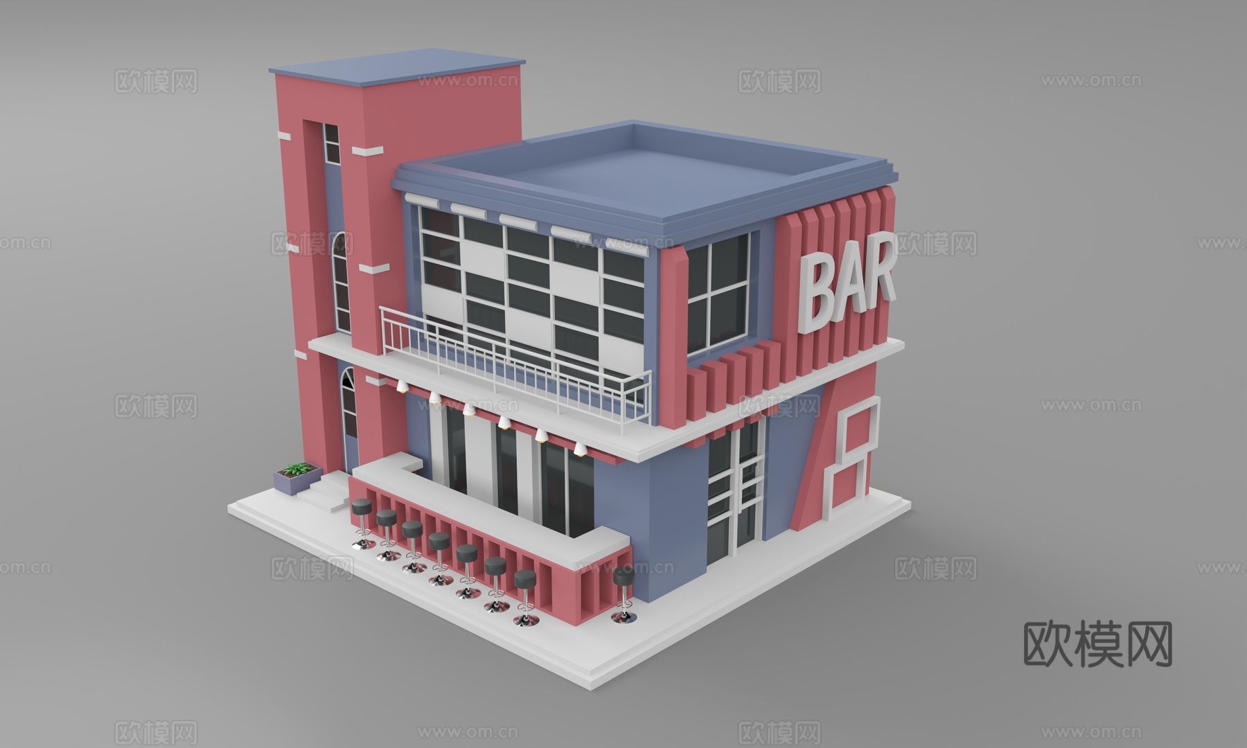 q版场景3d模型