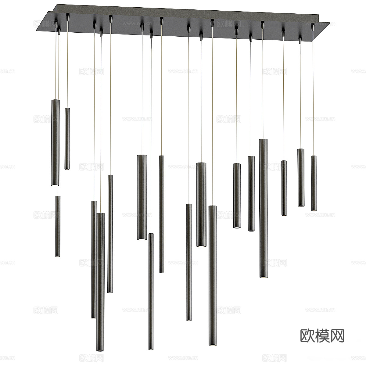 现代极简装饰吊灯3d模型